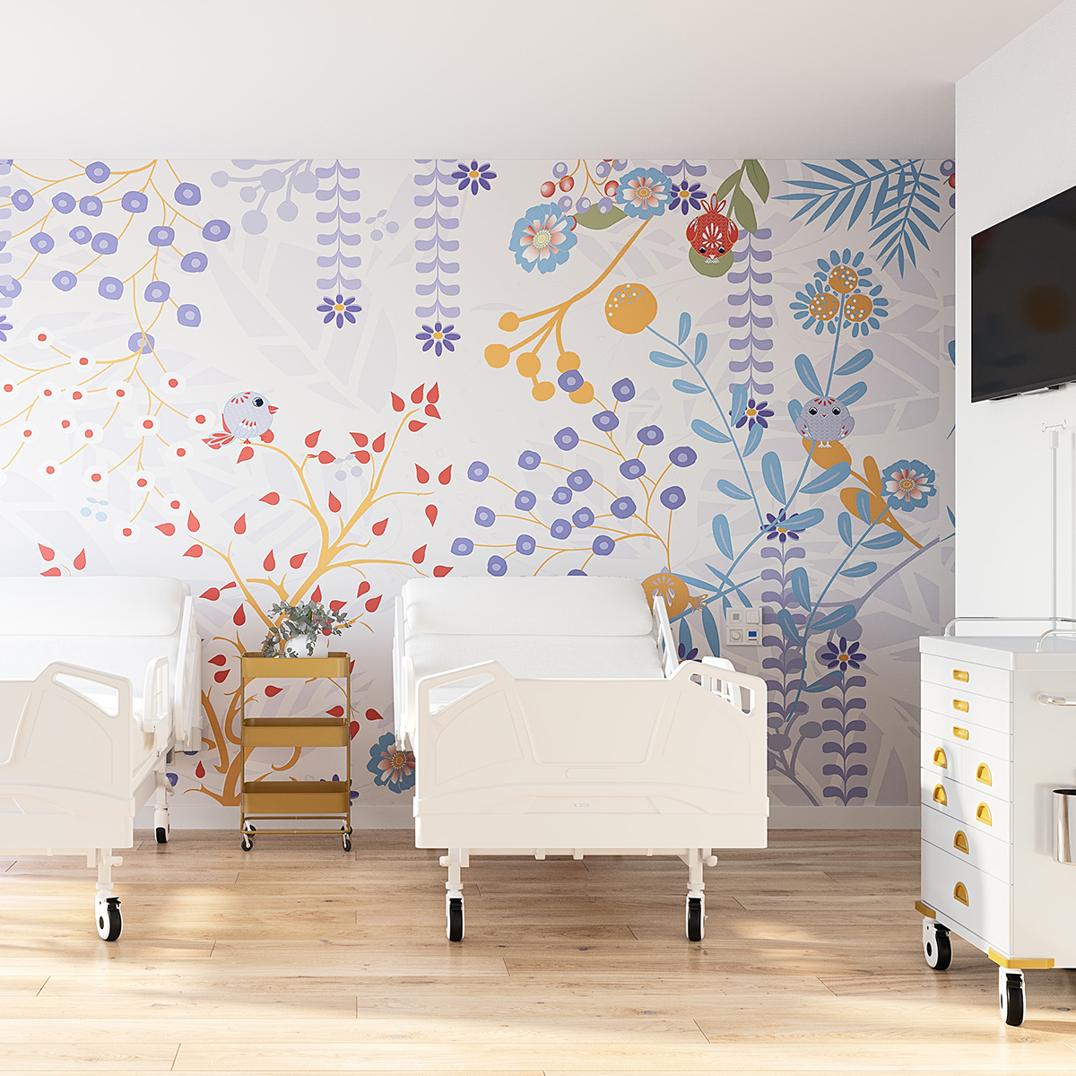 Tapet birds of a feather light, dream prints 